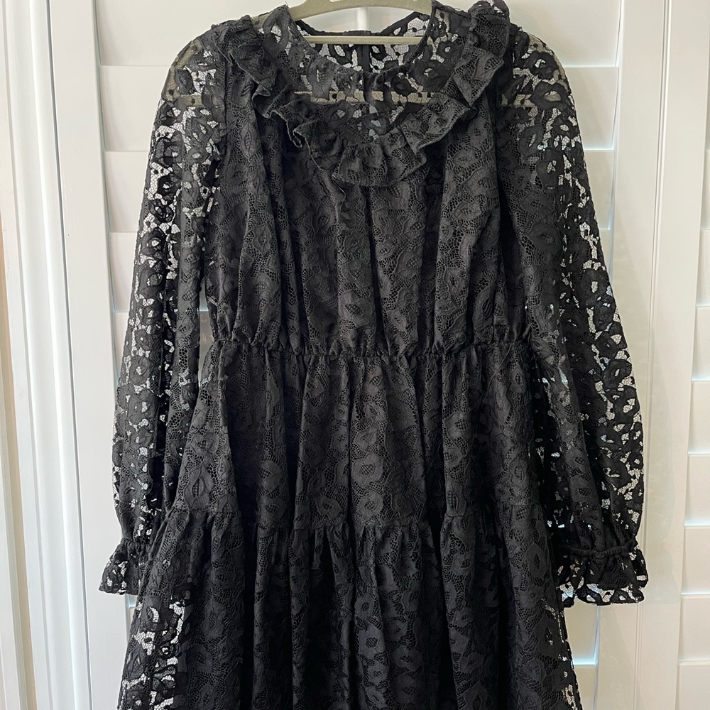 Milly Mini’s lace dress. Perfect for cotillion or the holidays.